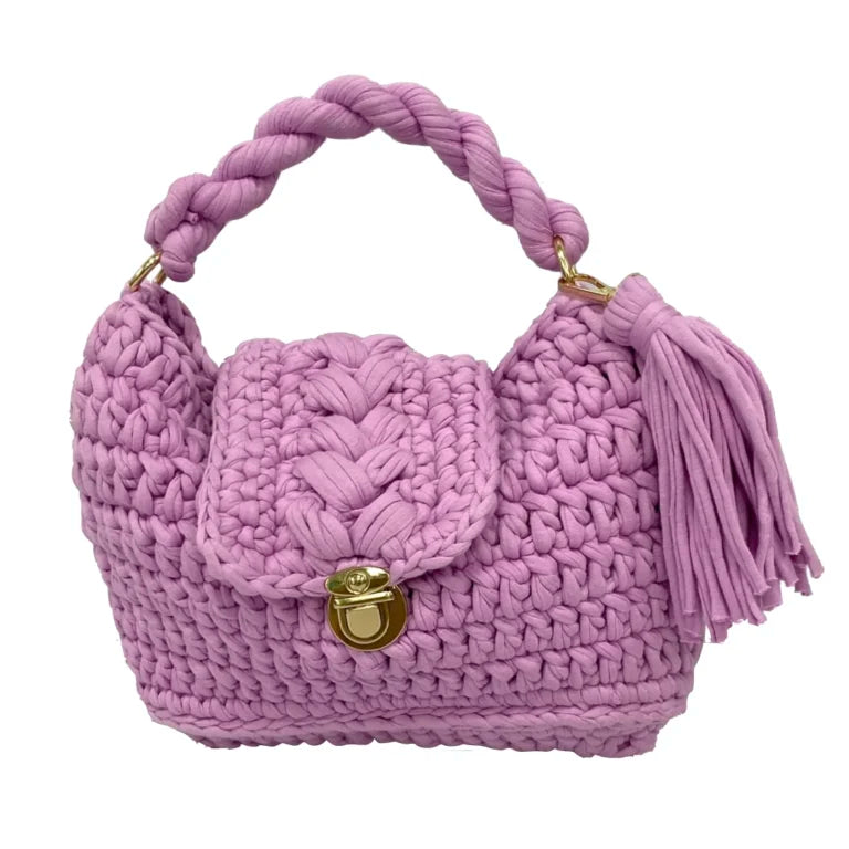 Image of Crochet purse Mauve | Hand carry