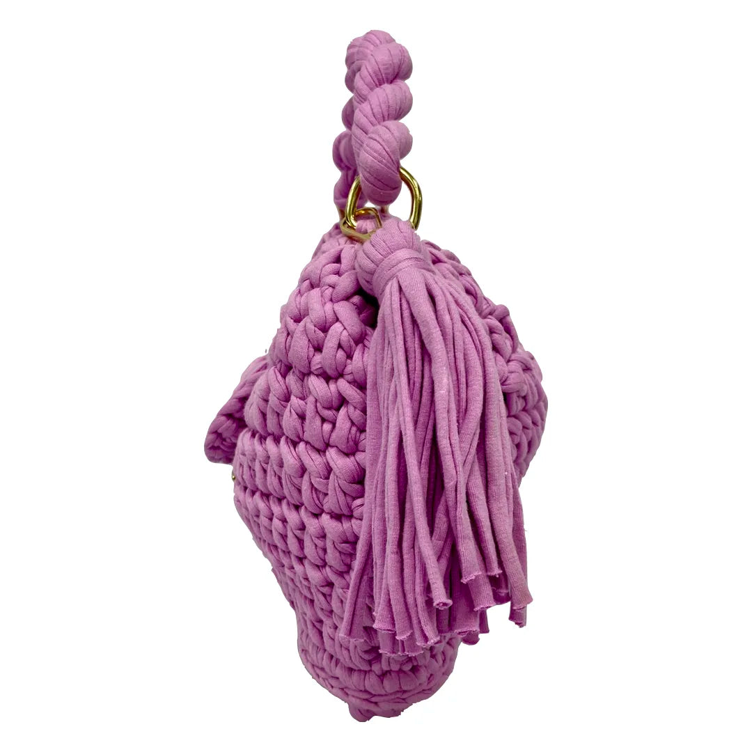 Image of Crochet purse Mauve | Hand carry