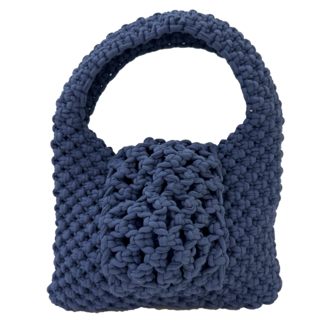 Navy Trellis Bag