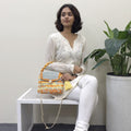 Crochet Purse | Sage-Yellow-Orange / Hand or Shoulder Carry