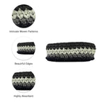 Oval Crochet Basket Grey Silver Grey