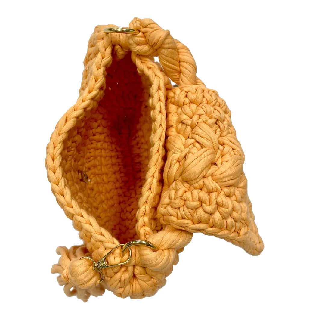 Image of Crochet purse Peach | Hand carry