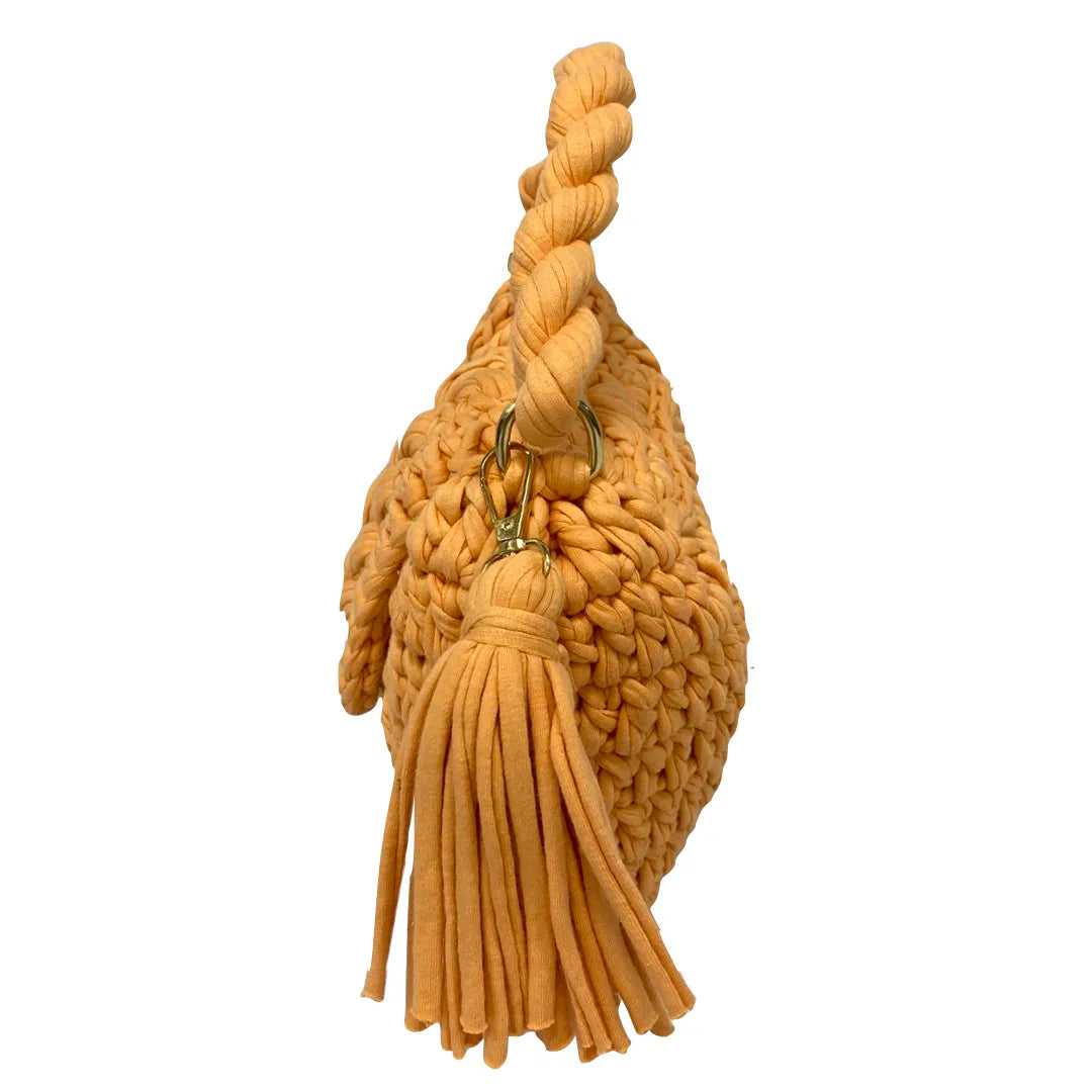 Image of Crochet purse Peach | Hand carry