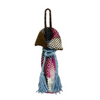 Beverage Bottle Bag Coffee, Off White, Pink