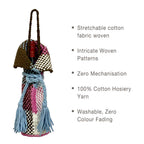 Beverage Bottle Bag Coffee, Off White, Pink