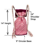 Backpack Pink Fuscia Coral Salmon | Shoulder carry