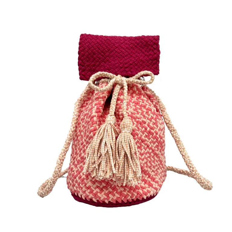 Image of Backpack Pink Fuscia Coral Salmon | Shoulder carry