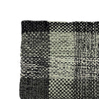 Braided Edged Floor Rug / Throw | Charcoal, Grey, Silver, Grey