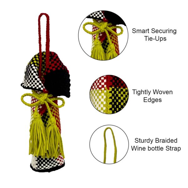 Image of Beverage Bottle Bag Black, Lime White, Red