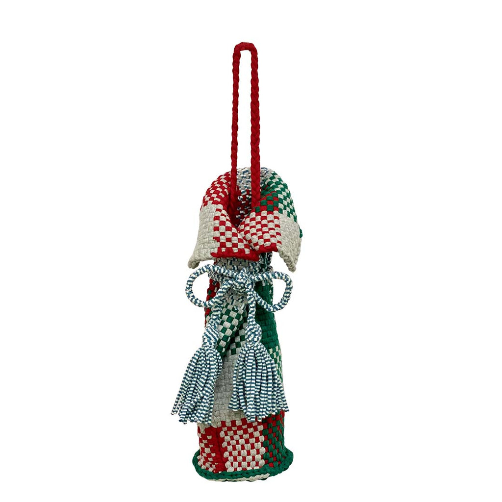 Beverage Bottle Bag Green, Grey, Red