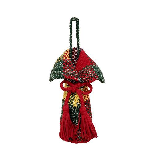 Beverage Bottle Bag Red, Green, Yellow