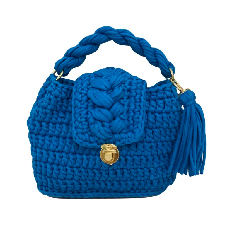 Image of Crochet purse Royal Blue | Hand carry