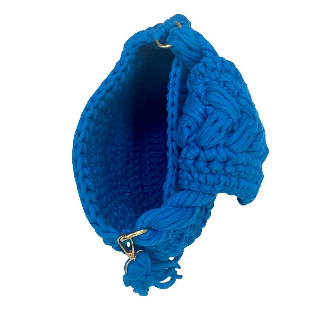 Image of Crochet purse Royal Blue | Hand carry
