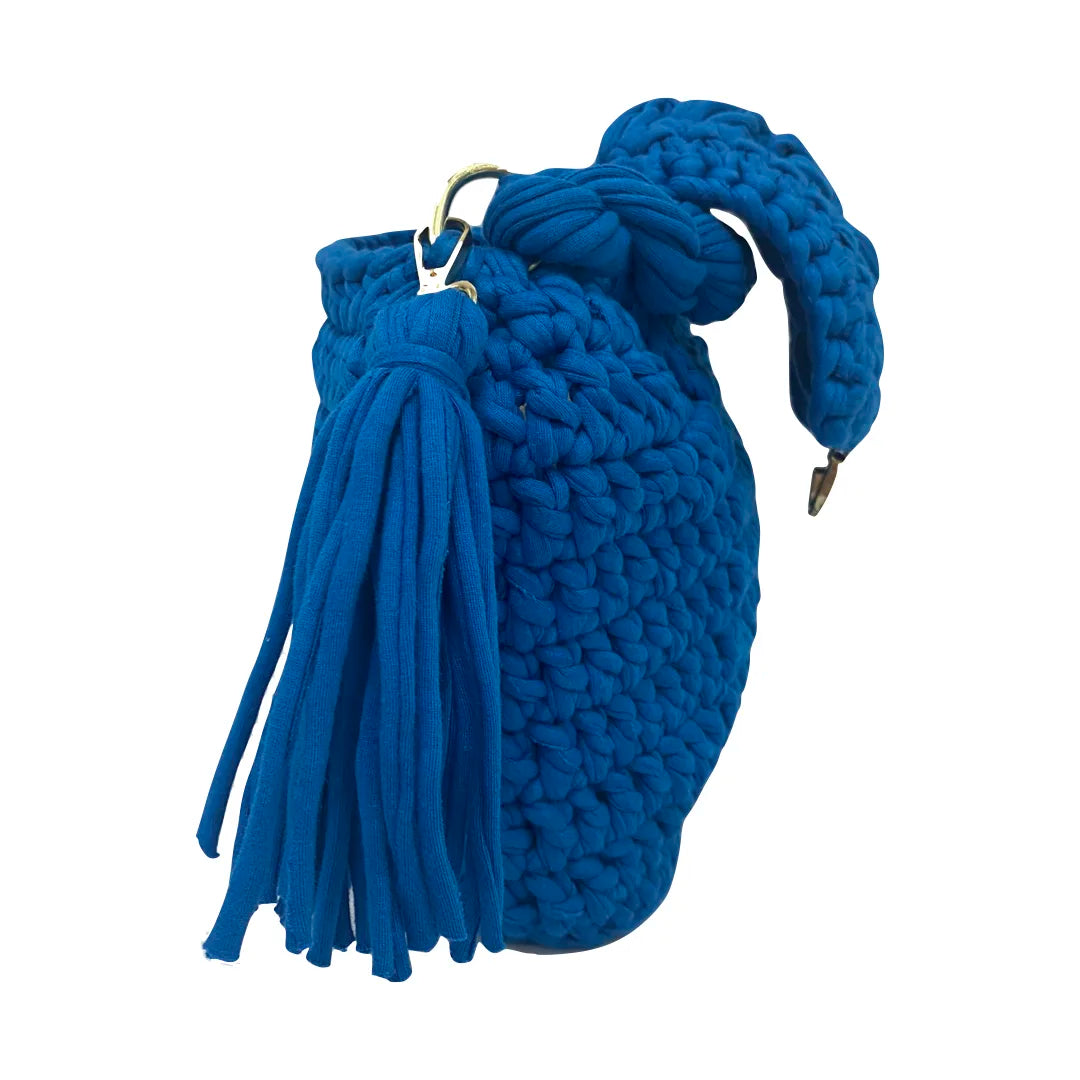 Image of Crochet purse Royal Blue | Hand carry