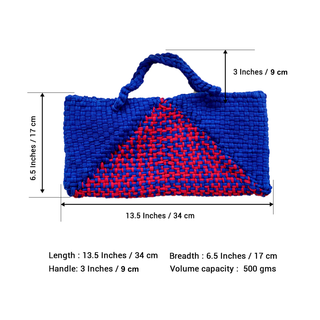 Image of Planter bag | Size: small | Royal Blue-Fuchsia