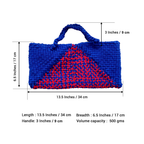 Planter bag | Size: small | Royal Blue-Fuchsia
