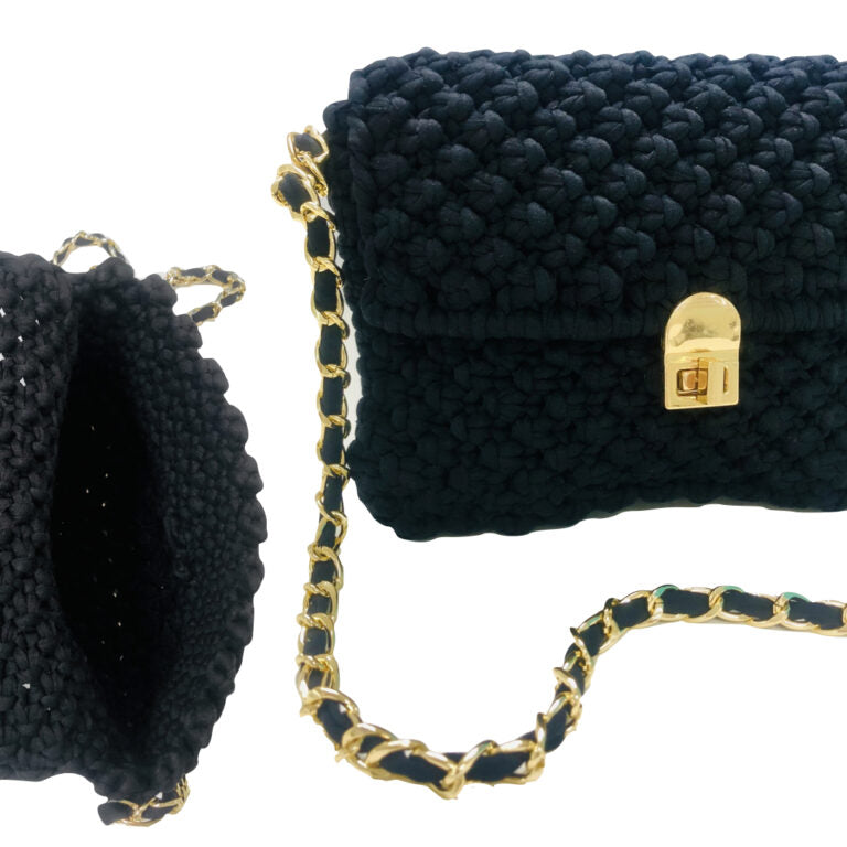 Image of Macrame Sling | Black | Shoulder Sling or Cross body