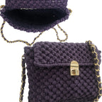 Macrame Sling | Aubergine | Shoulder Sling or Cross body