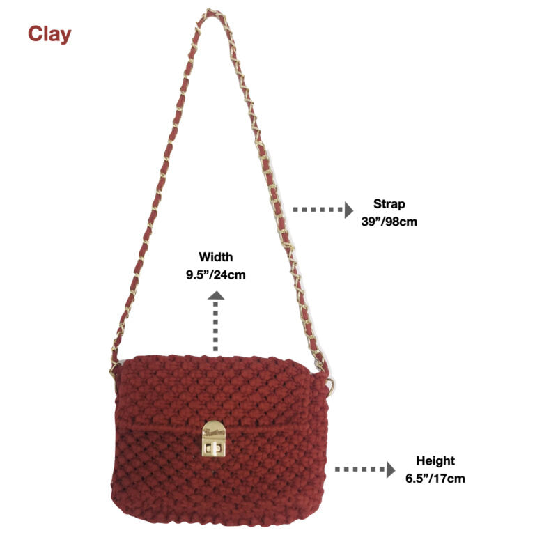 Image of Macrame Sling | Clay | Shoulder Sling or Cross body