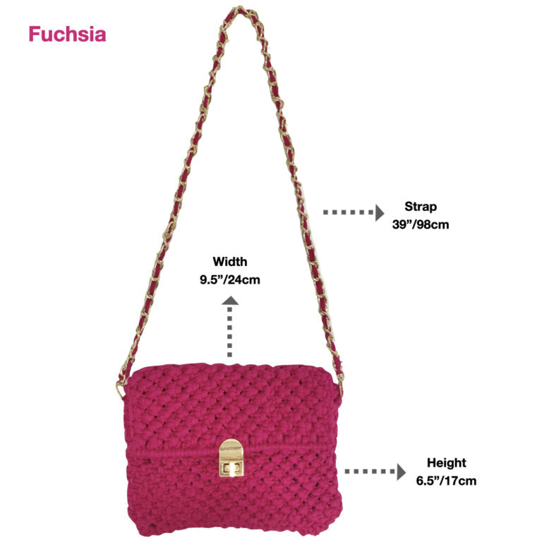 Image of Macrame Sling | Fuscia | Shoulder Sling or Cross body