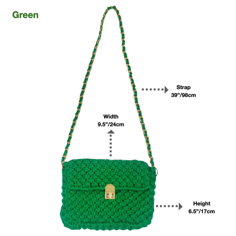 Image of Macrame Sling | Green | Shoulder Sling or Cross body