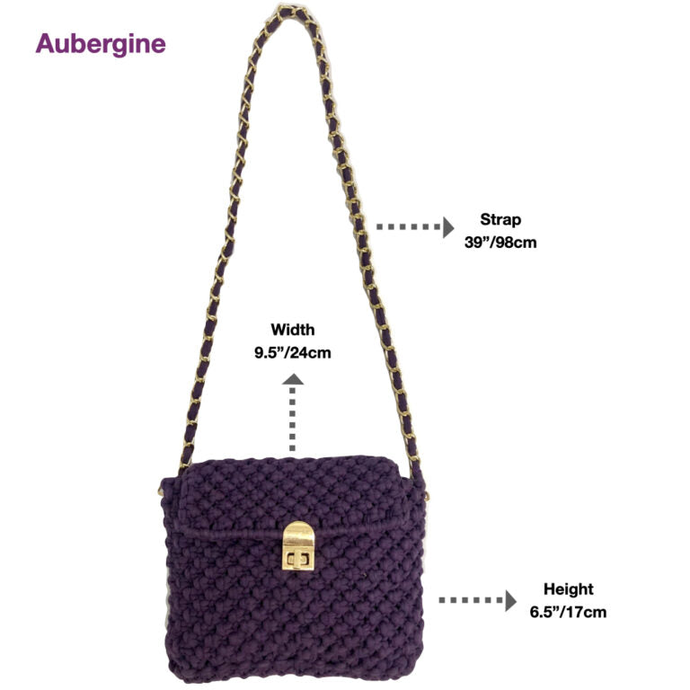 Image of Macrame Sling | Aubergine | Shoulder Sling or Cross body