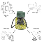 Backpack Sage Olive Black White Color | Shoulder carry