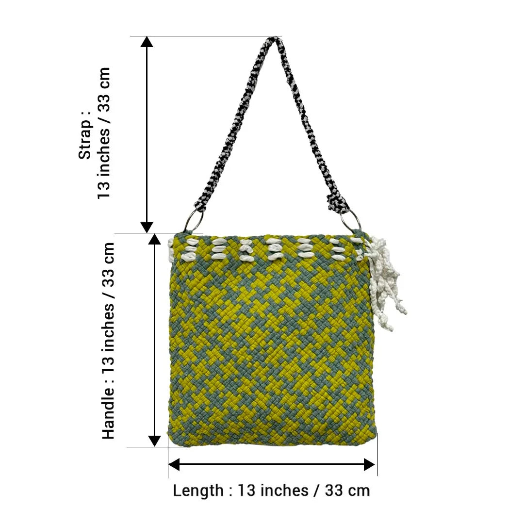 Image of Shoulder Tote Bags Sage Olive black White Shoulder carry