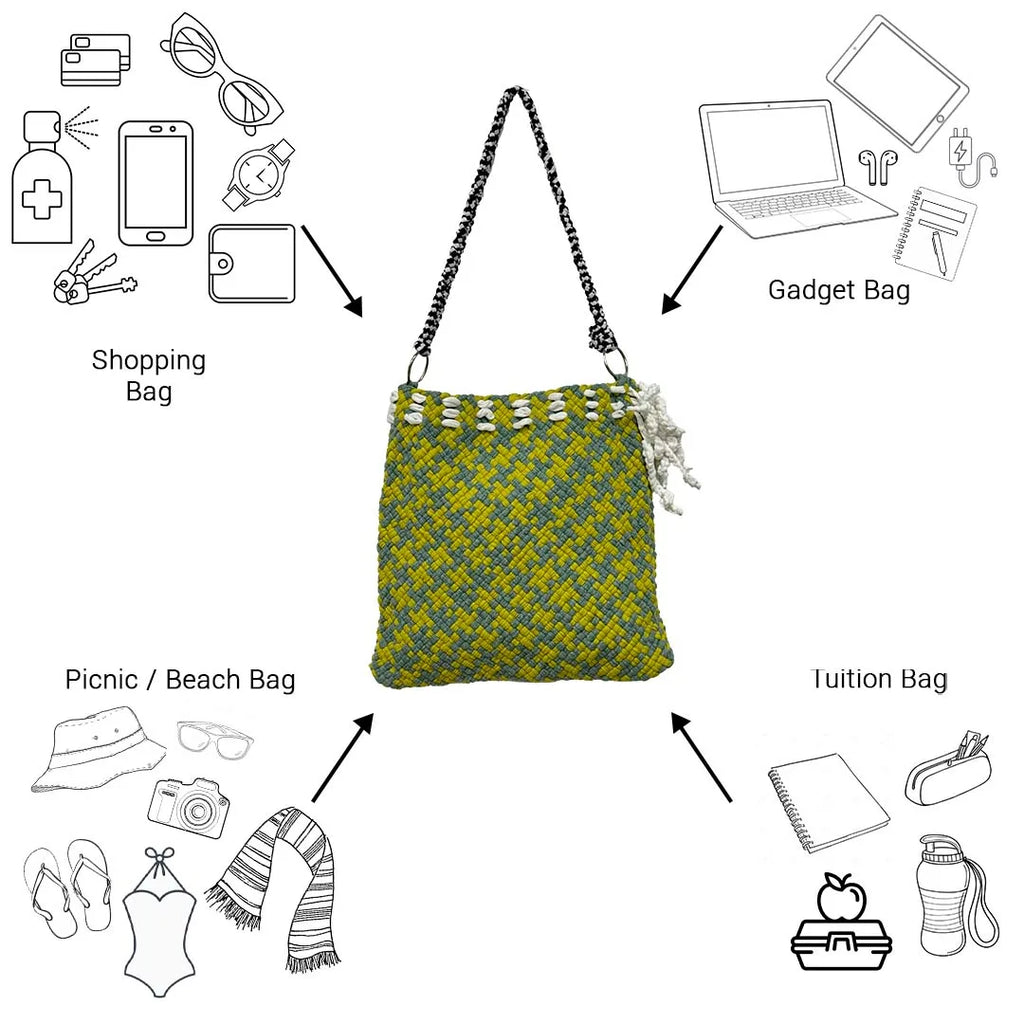 Shoulder Tote Bags Sage Olive black White Shoulder carry