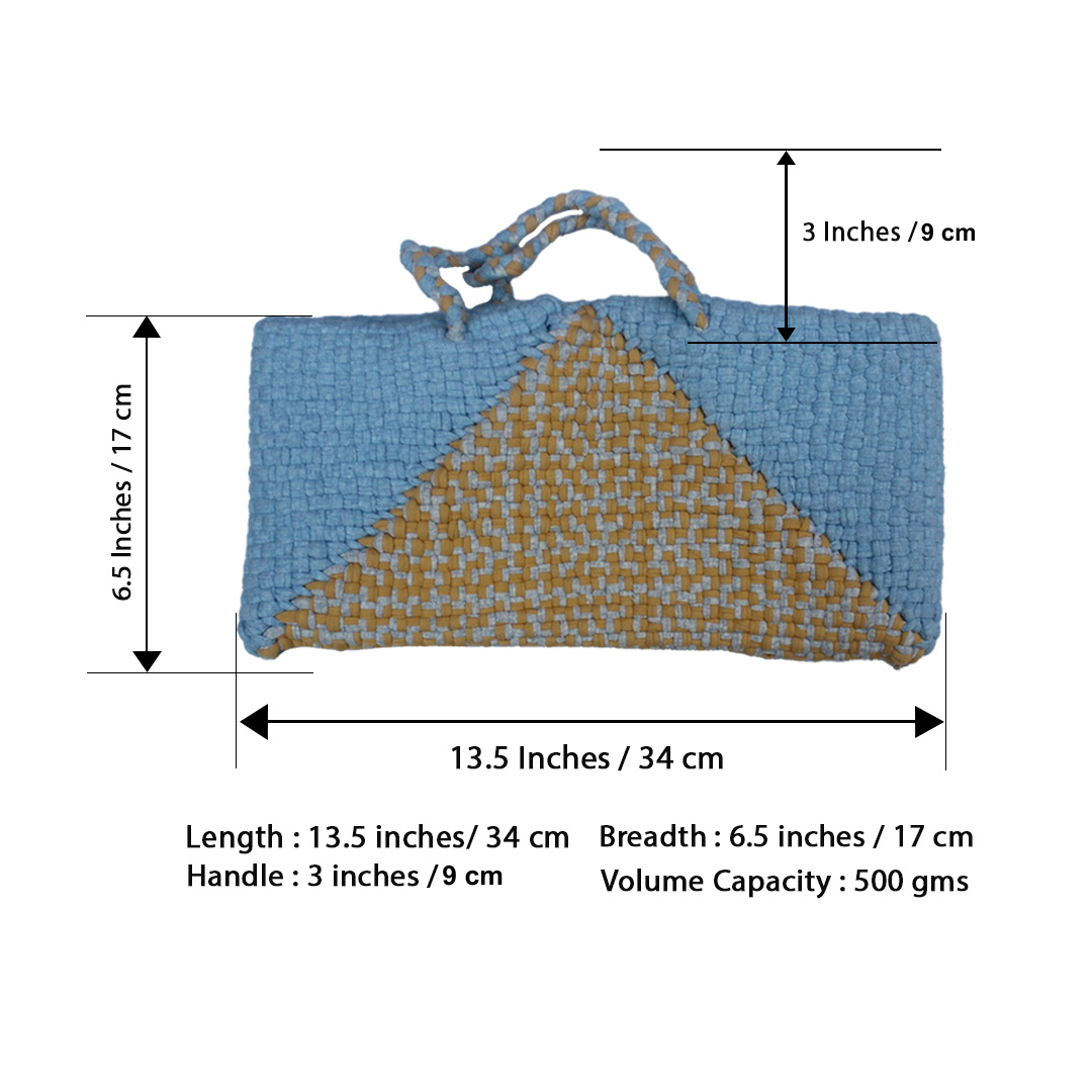 Image of Planter bag | Size: small | Sky Blue, Beige, Grey