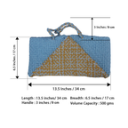 Planter bag | Size: small | Sky Blue, Beige, Grey