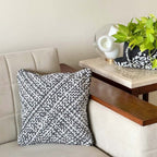 Square Cushion Cover Silver Grey