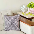 Square Cushion Cover Pink Grey