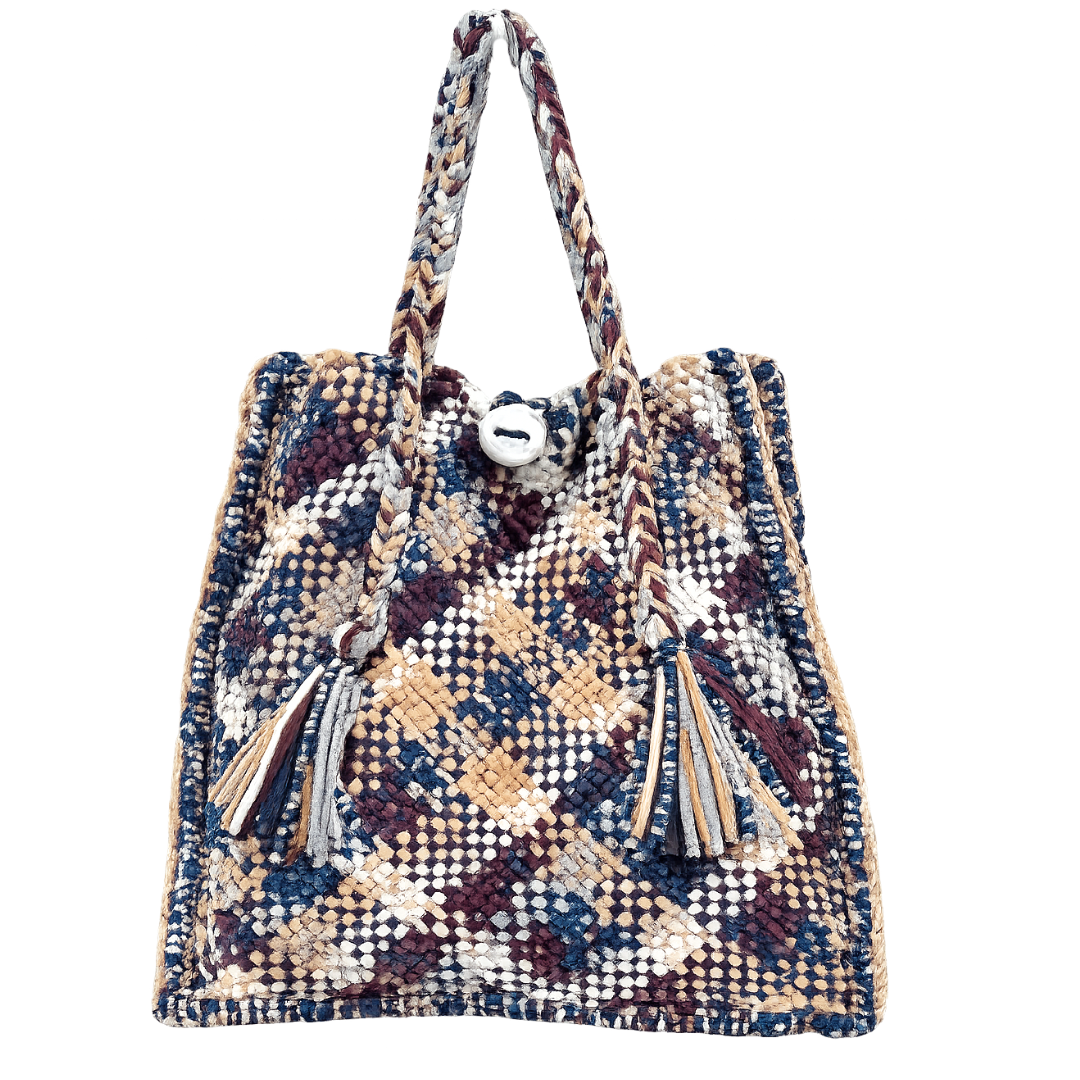 Soft Tote | Hand Carry | Blue, Burgundy, Beige