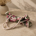 Soft Tote | Hand Carry | Hot Pink, Green Off White