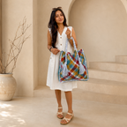 Soft Tote | Hand Carry | Mustard, Stone Blue, Red, Lavender