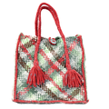 Soft Tote | Hand Carry | Brown, Sea Green, Dark Green, Dark Brown