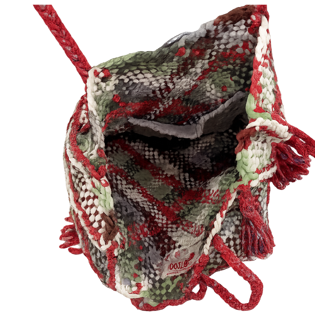 Soft Tote | Hand Carry | Brown, Sea Green, Dark Green, Dark Brown