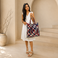 Soft Tote | Hand Carry | Blue, Baby Pink, Dark Blue, Grey