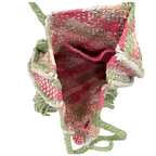 Soft Tote | Hand Carry |Fuchsia Pink, Light Green