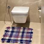 Bathroom Mat / Door Mat / Meditation Mat | Purple, White, Navy