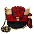 Crochet Bucket Sling |Red, Baby Pink, Black/ Shoulder or Crossbody Carry