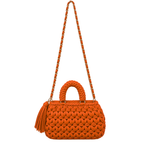 Fleur Bag | Orange / Hand, Shoulder or Crossbody Carry