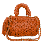 Fleur Bag | Orange / Hand, Shoulder or Crossbody Carry