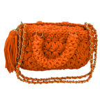 Fleur Bag | Orange / Hand, Shoulder or Crossbody Carry