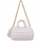 Fleur Bag | White / Hand, Shoulder or Crossbody Carry