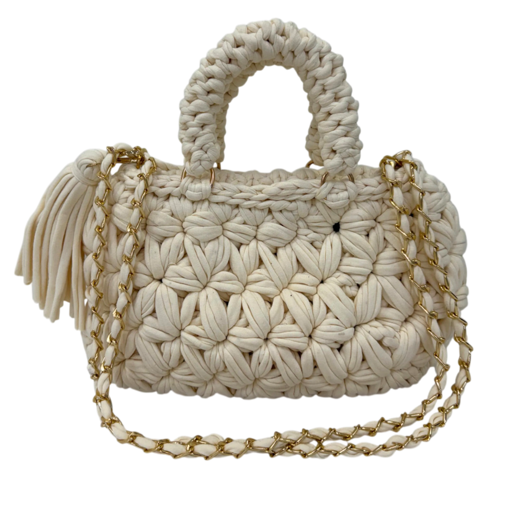 Fleur Bag | White / Hand, Shoulder or Crossbody Carry
