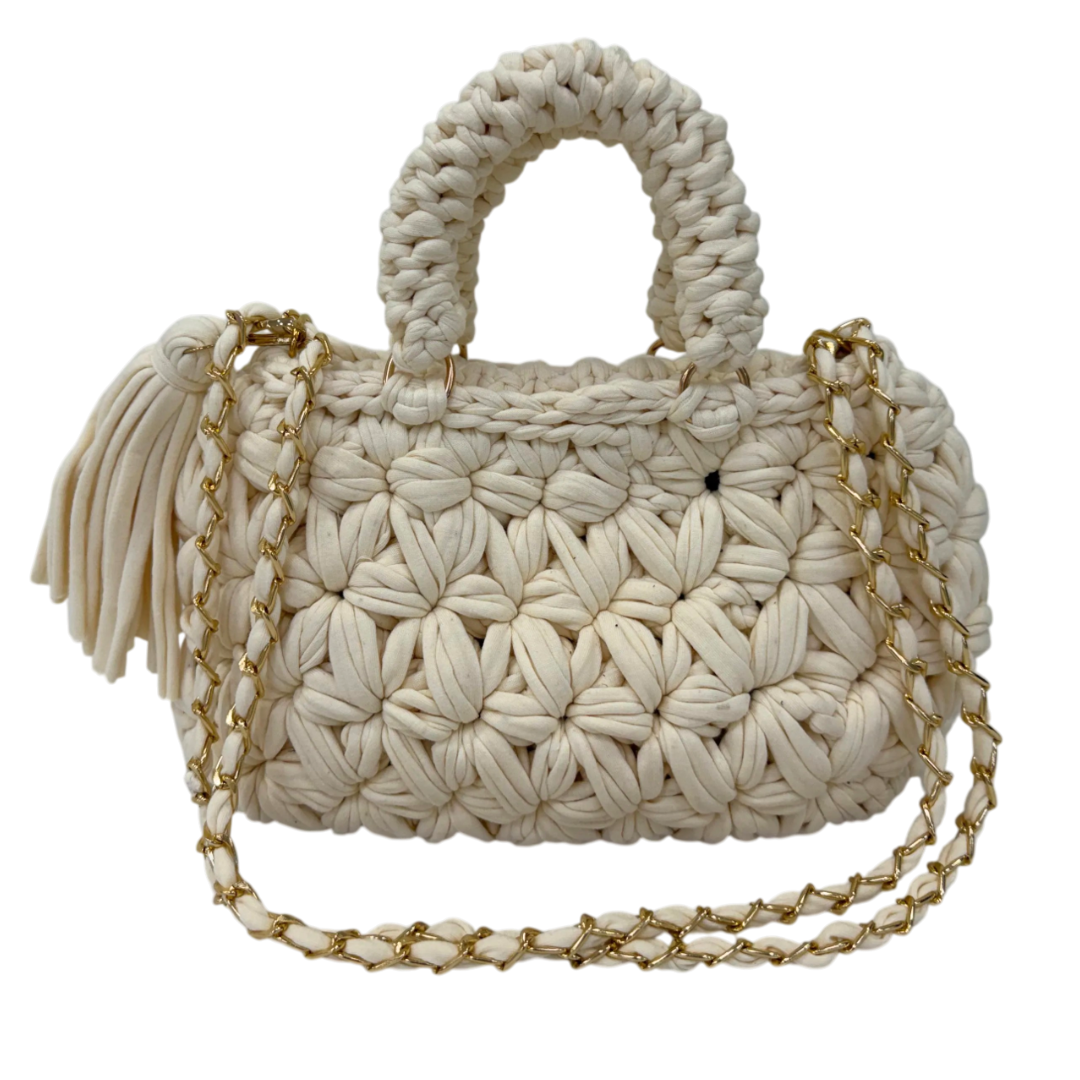 Fleur Bag | White / Hand, Shoulder or Crossbody Carry
