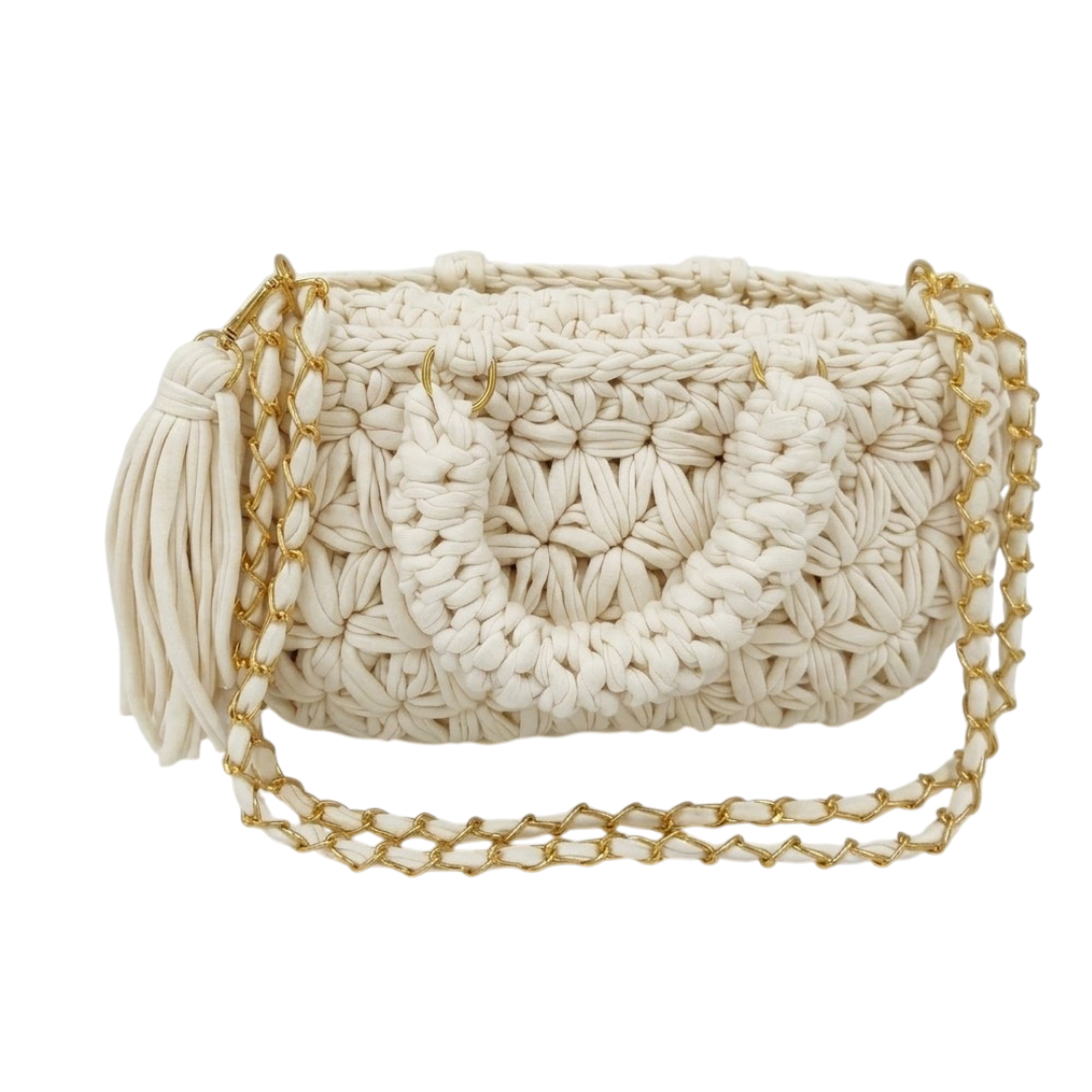 Fleur Bag | White / Hand, Shoulder or Crossbody Carry
