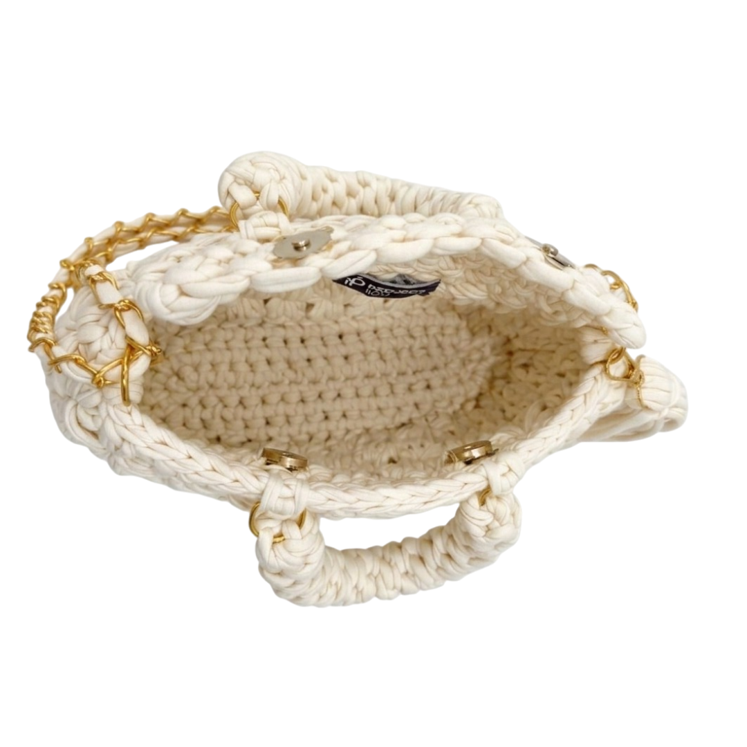 Fleur Bag | White / Hand, Shoulder or Crossbody Carry